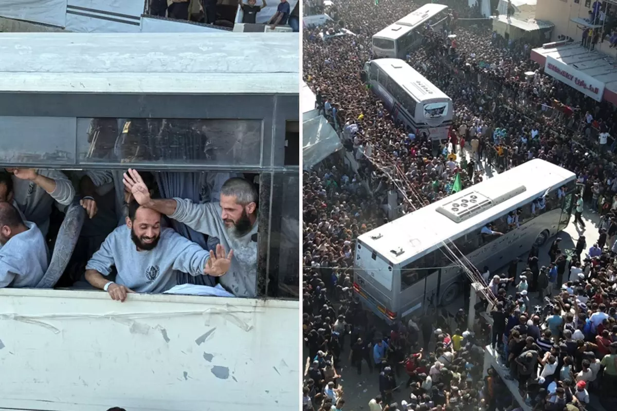 israilin serbest biraktigi filistinli esirler gazzede KWGFE82n.jpg