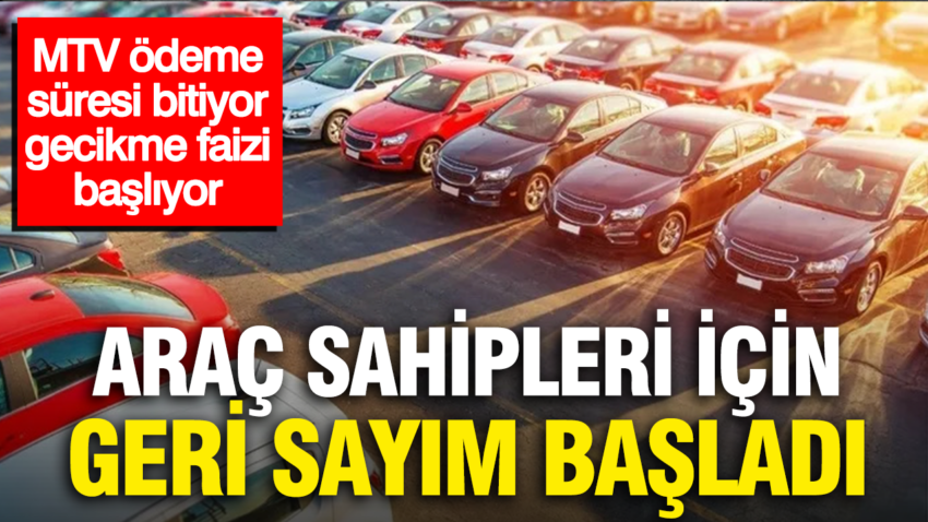Arac sahipleri icin geri sayim basladi mtv odeme suresi bitiyor gecikme faizi basliyor r8wYSez5